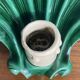 Ceramic shell wall sconces