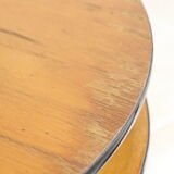 Table ronde d'appoint tripode pieds compas