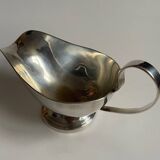 Silver metal sauce boat
