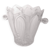 Seau à glace cristal Années 60 à 70 Hauteur 23 cm