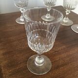 Lot of 6 crystal walking glasses