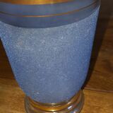 Blue granite vase