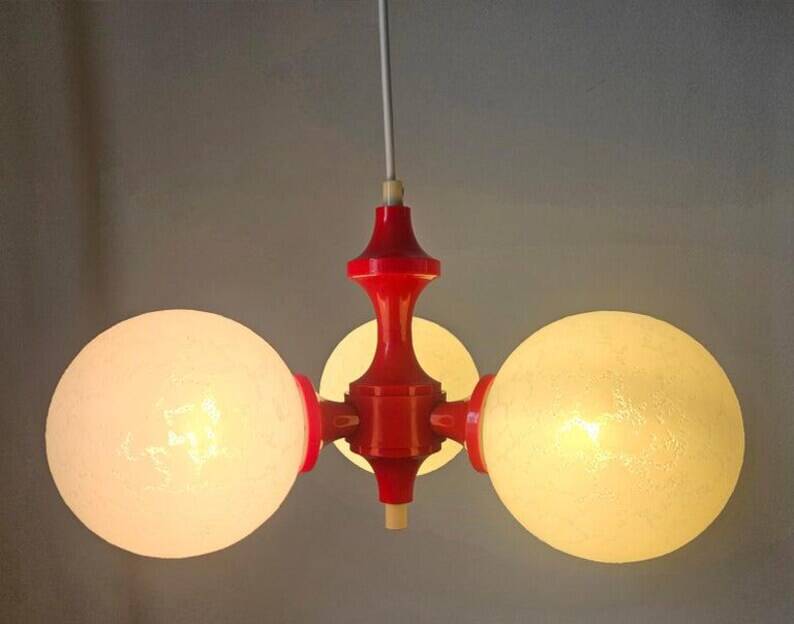 Rare Midcentury Chandelier or Pendant Sputnik, Richard Essig, Germany, 1970s