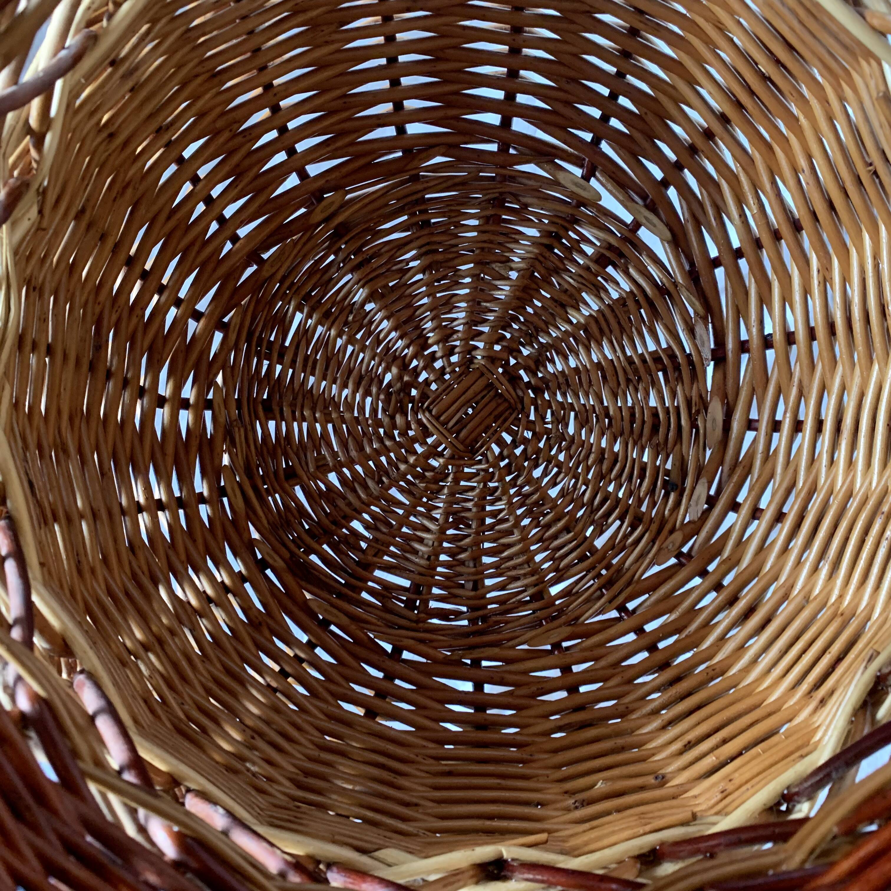 Vintage wicker basket