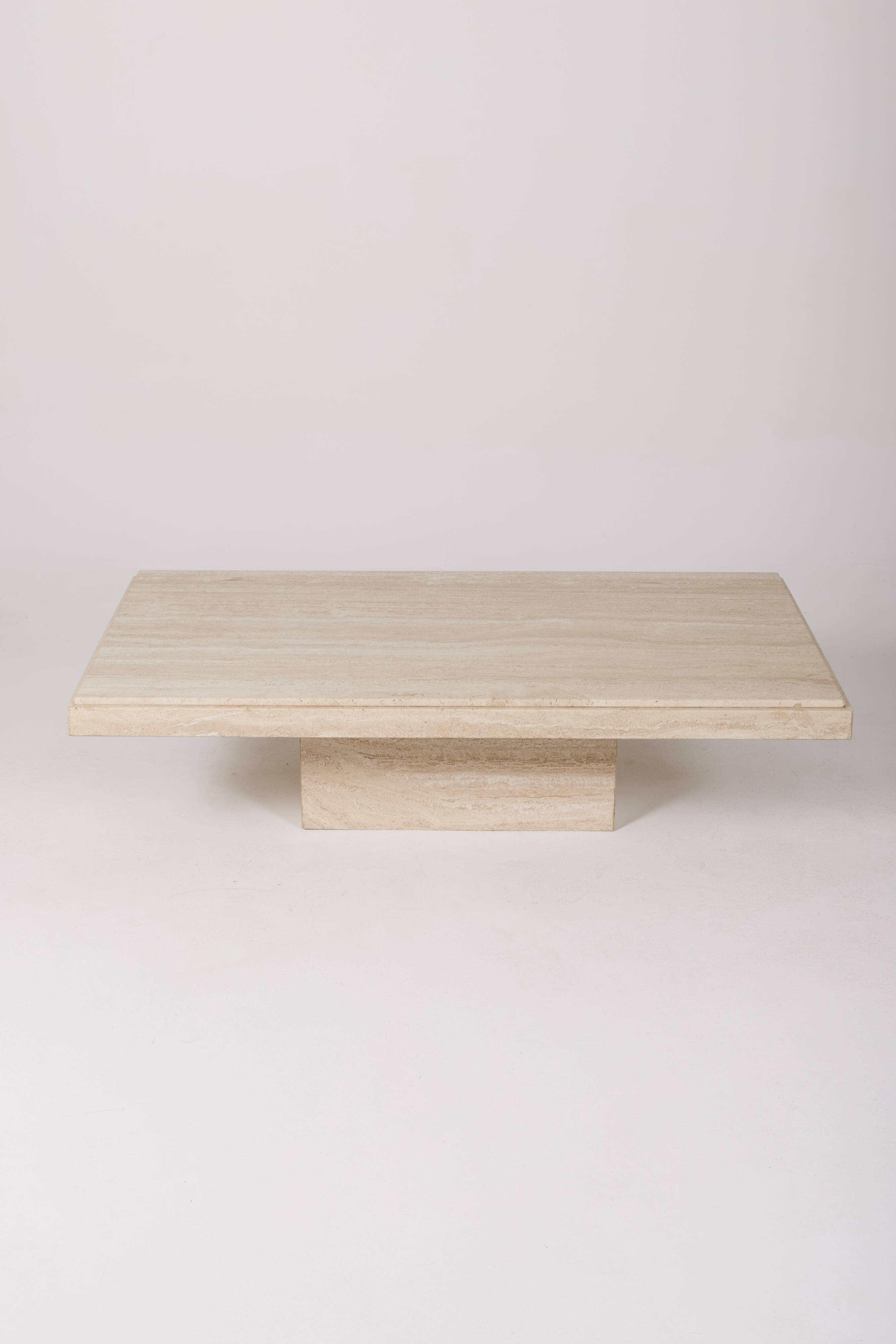 Travertine coffee table, 1970s