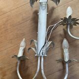 Pair of Vintage Lacquered Sheet Metal Wall Lights -