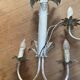 Pair of Vintage Lacquered Sheet Metal Wall Lights -
