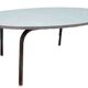 Oval coffee table on formica