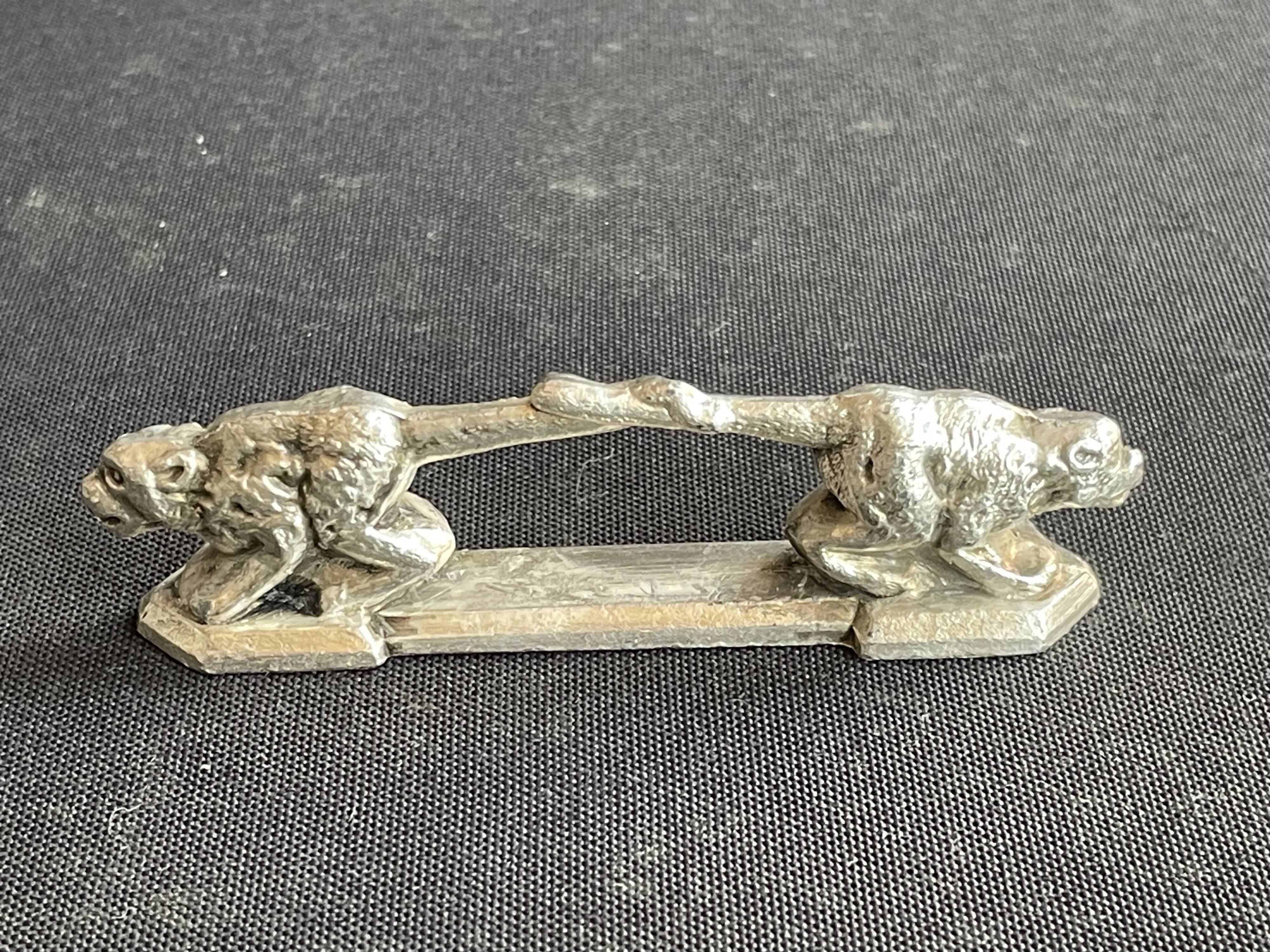 6 zoomorphic knife holders - Orfèvrerie REX