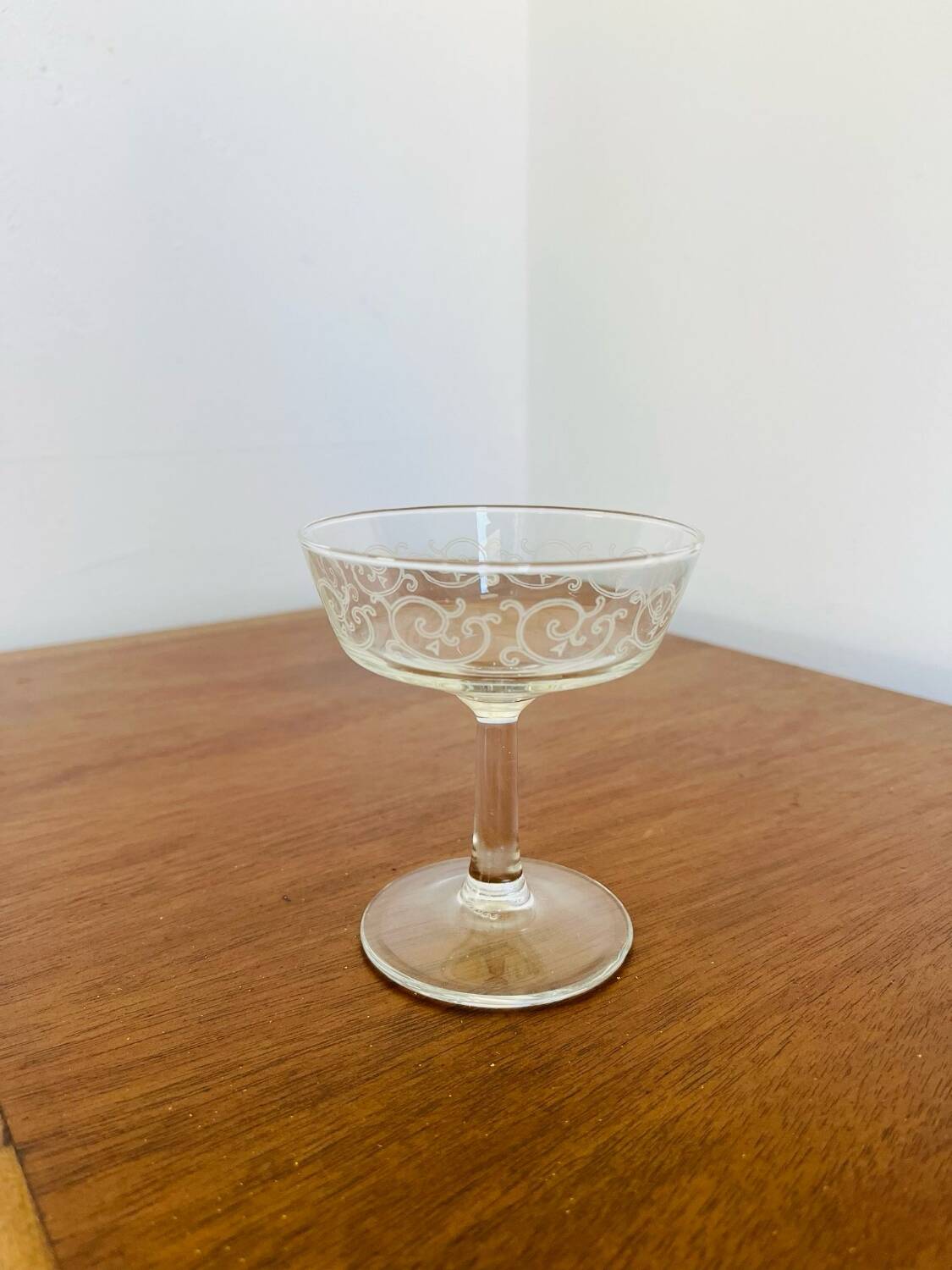 5 coupes à champagne arabesque luminarc années 70