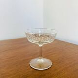 5 Luminarc arabesque champagne glasses from the 70s