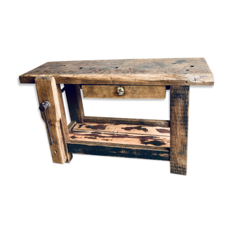 Compact oak workbench