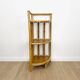 1960s rattan corner shelf