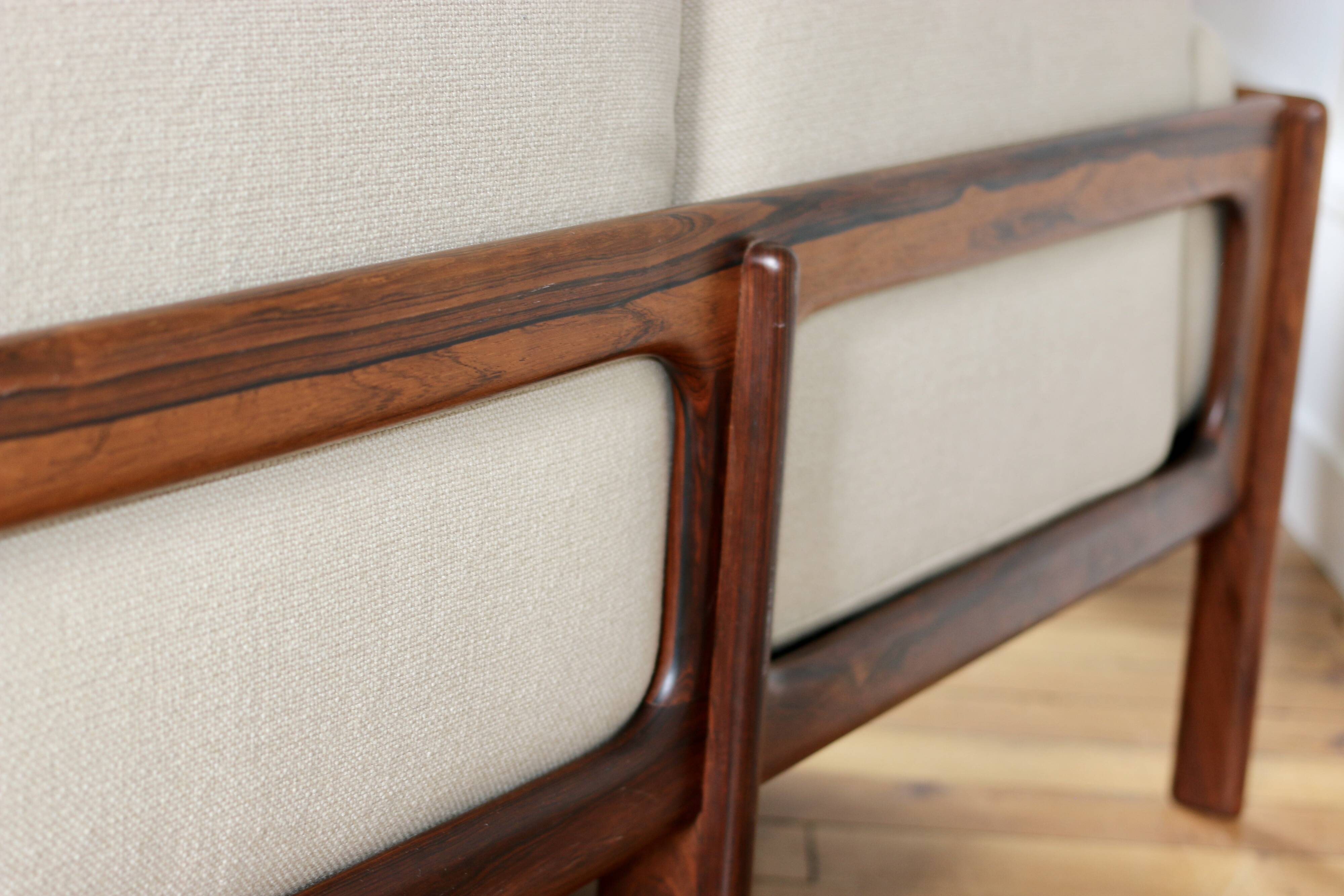 Vintage Danish Scandinavian bench in Rio rosewood, 1960
