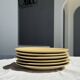 Set of 6 genuine natural stoneware dessert plates D20.5