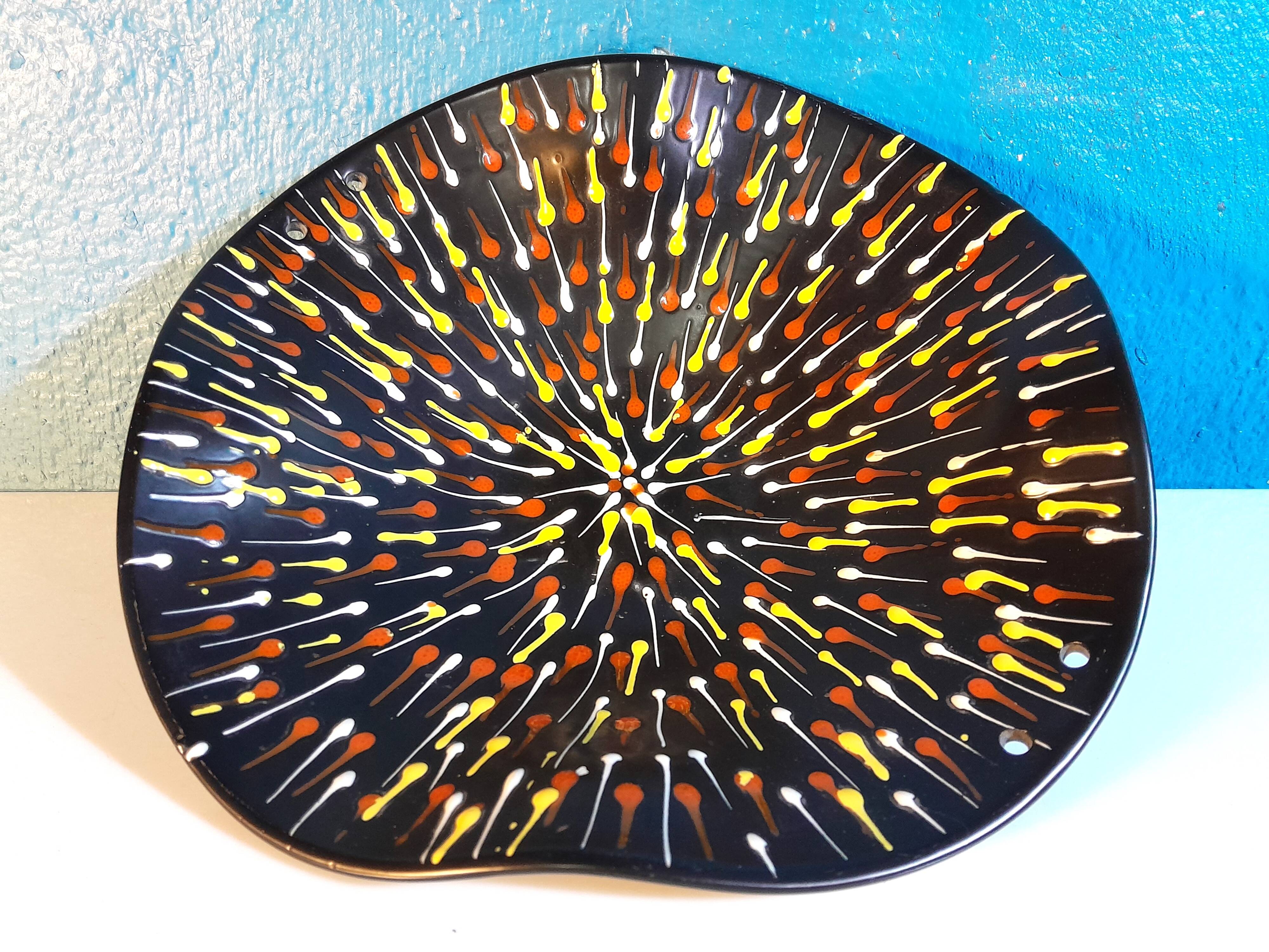 Ceramic plate Italy 1960s