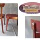 Set of 3 chairs Thonet 1950 feet spindle, modern bistro