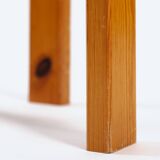 Pinewood stool, in manner of Rainer Daumiller