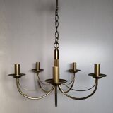CVL (Val de Loire Creations) ~ Chandelier ~ Chatelet Collection - 5 lights ~ Burnished brass - 21st century