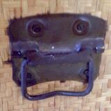 Trunk in wood, bamboo, caning Wicker woven circa 1960