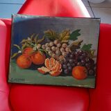 Still life on canvas by André Labarde