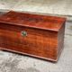Vintage wooden trunk engraved with Indian ink