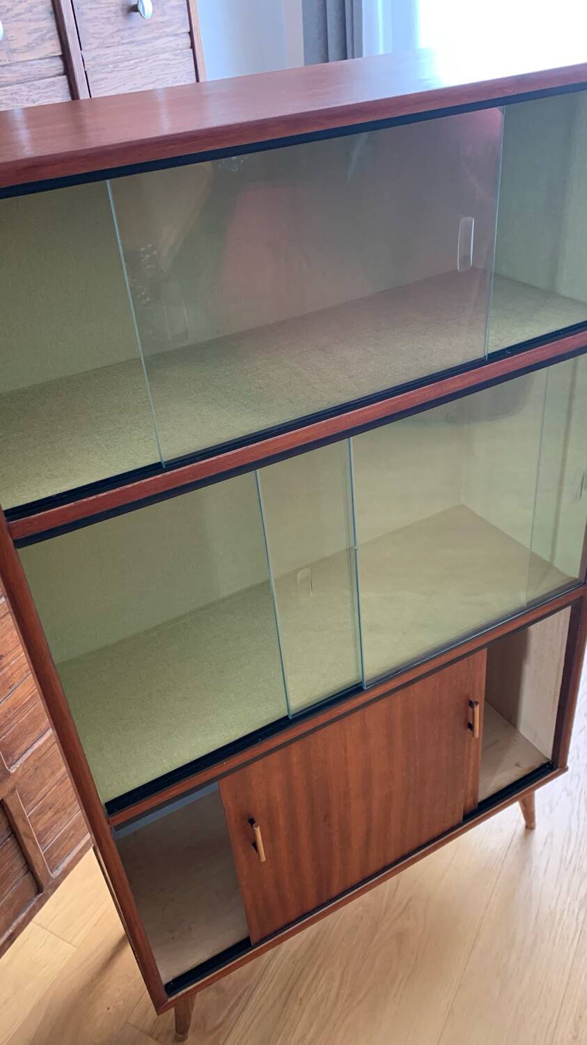 Vintage display cabinet bookcase