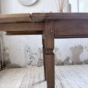 Solid oak farmhouse table with extensions (190-280cm) 1950