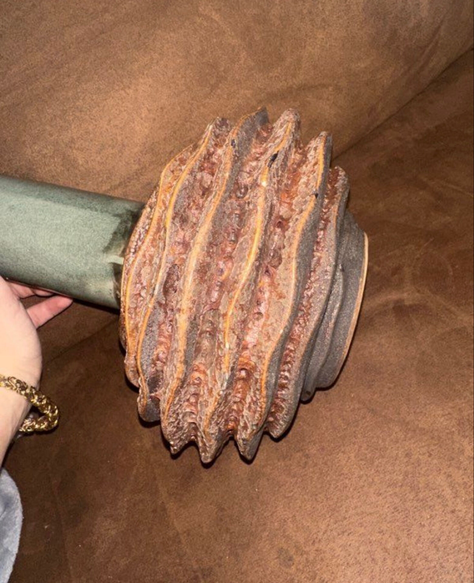 Two-material vase