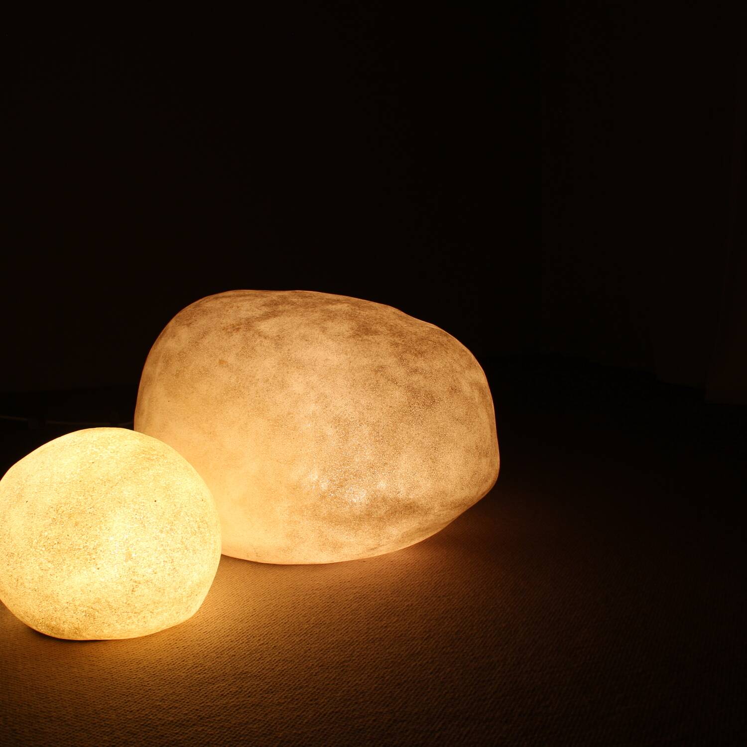 Pair of ‚Moon Rock Dora‘ Lamps by André Cazenave for Atelier A Paris