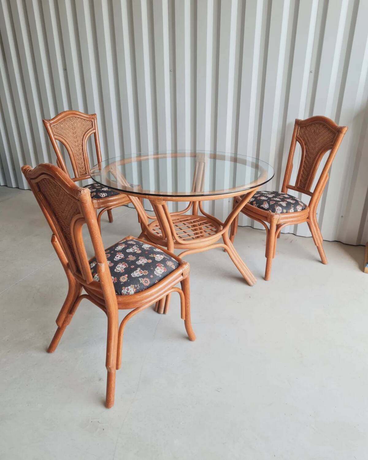 Rattan garden furniture
