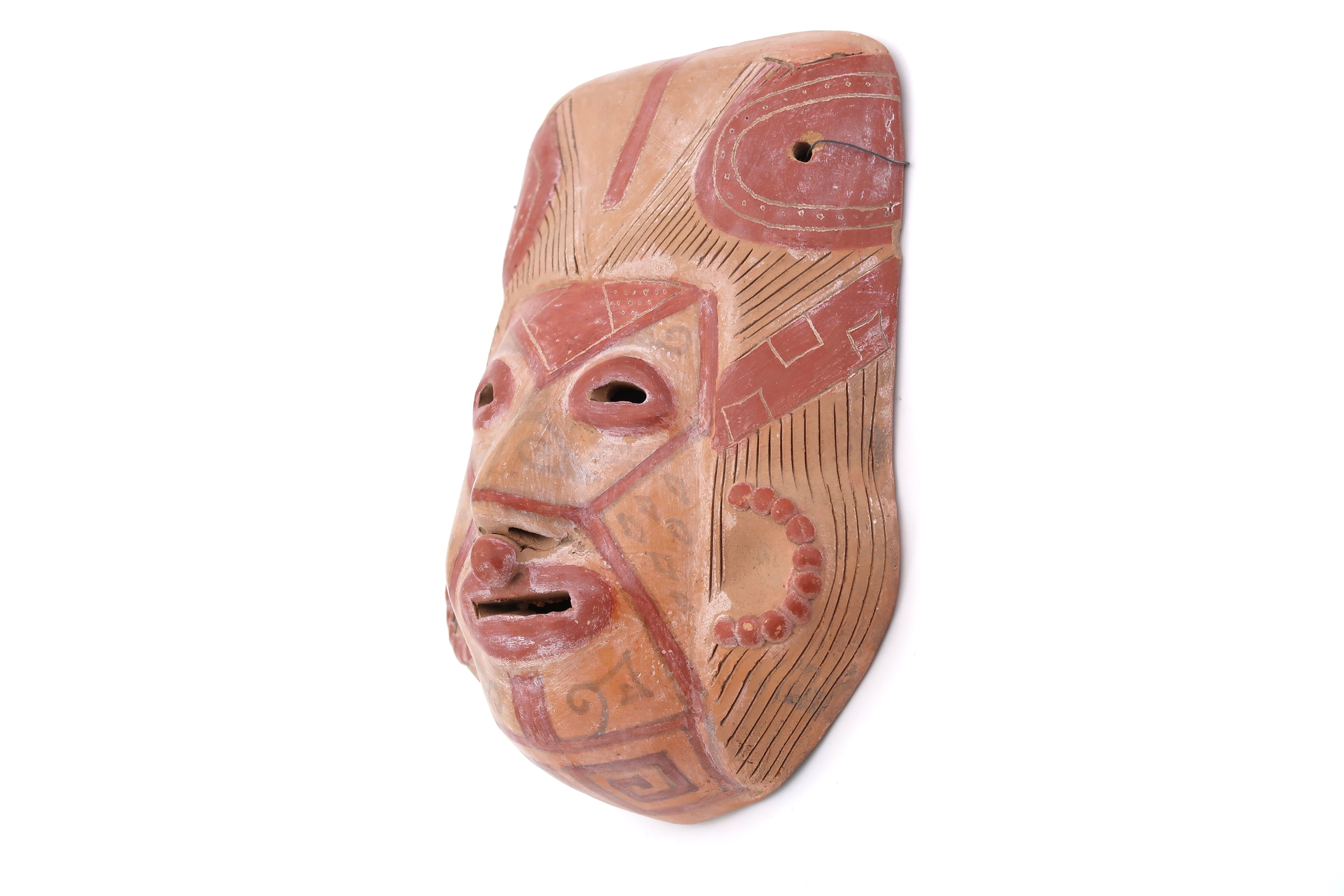 Terracotta mask, South America, 1970s