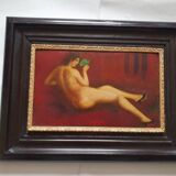 Oil Painting Nude Woman Mid 20's
