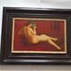 Oil Painting of a Nude Woman from the Mid-20th Century