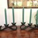 Pair of ceramic candlesticks