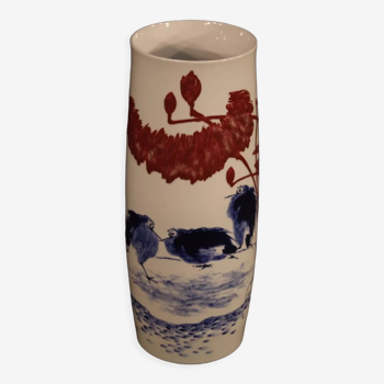 Chinese ceramic vase with landscape