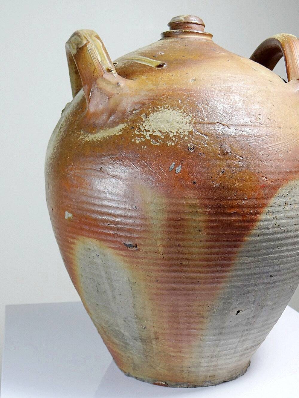 Antique XXL stoneware jar, 19th century, French craftsmanship, Puisaye