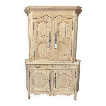 Louis XV buffet in raw wood