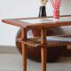 Vintage teak ceramic coffee table Gemina Møbler