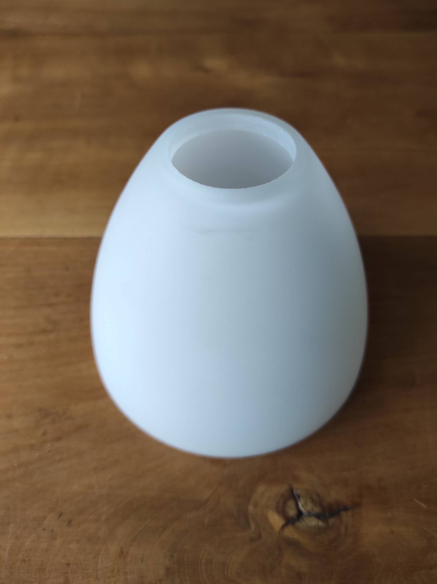 Small translucent white glass lampshade