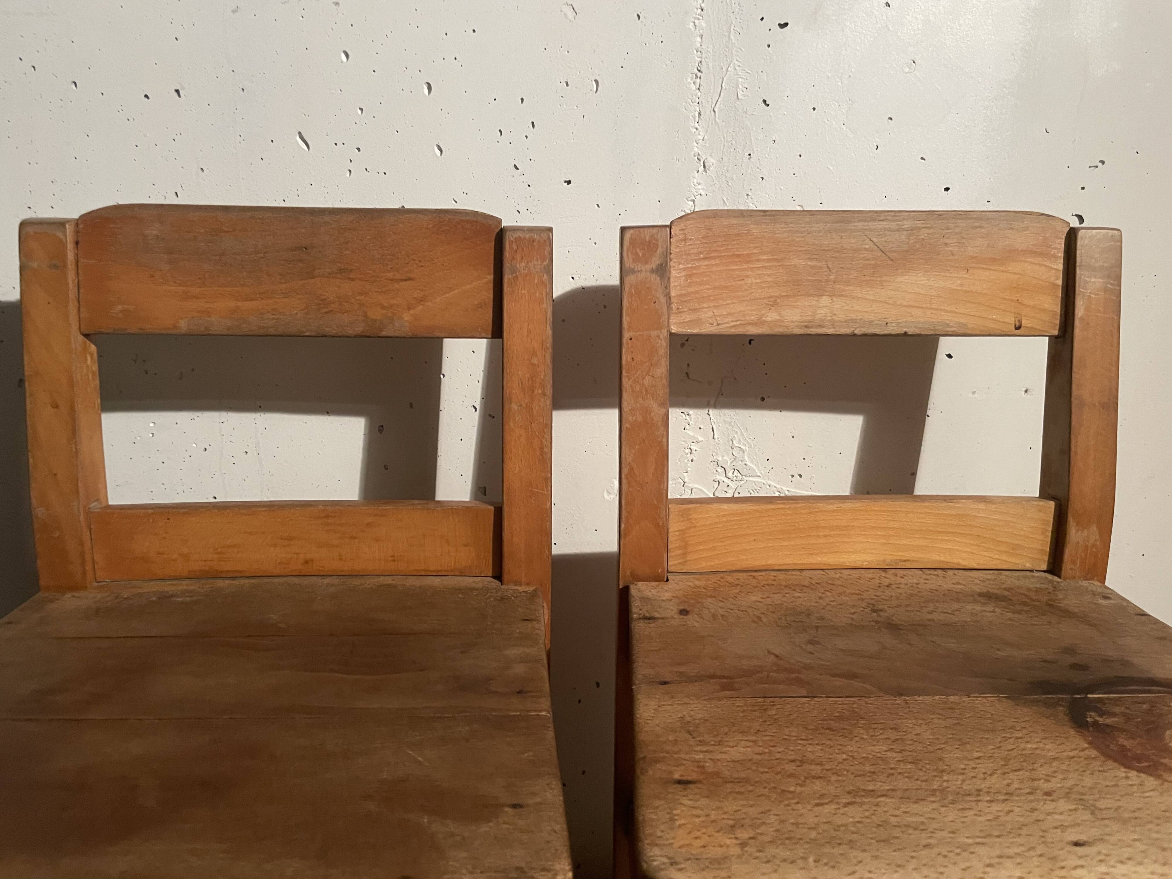 Pair of children's chairs from the 1950s