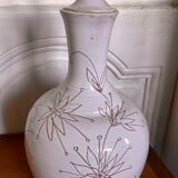 Vintage enamelled ceramic lamp base