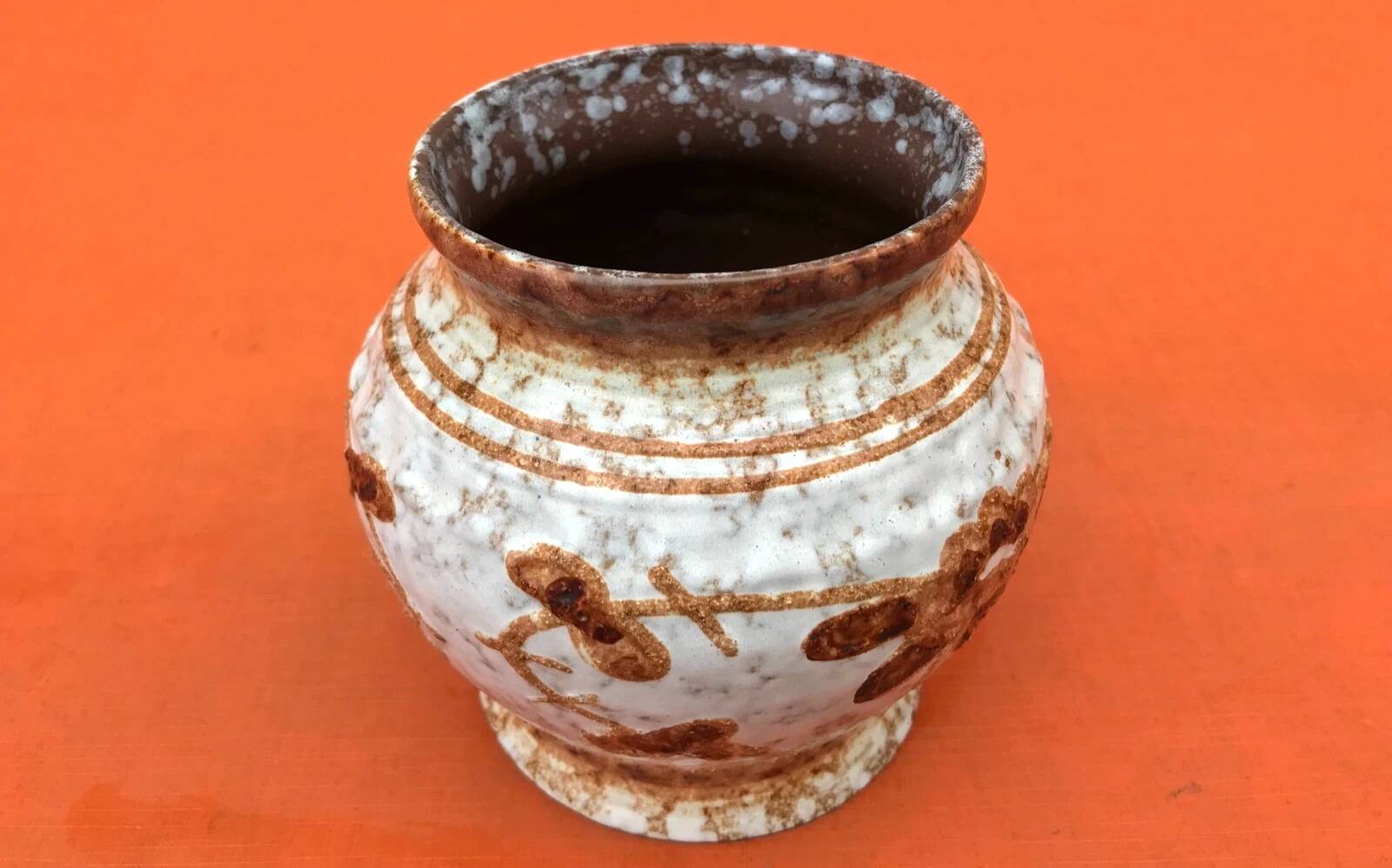 1960s German ceramic vase Strehla No. 1437 GDR