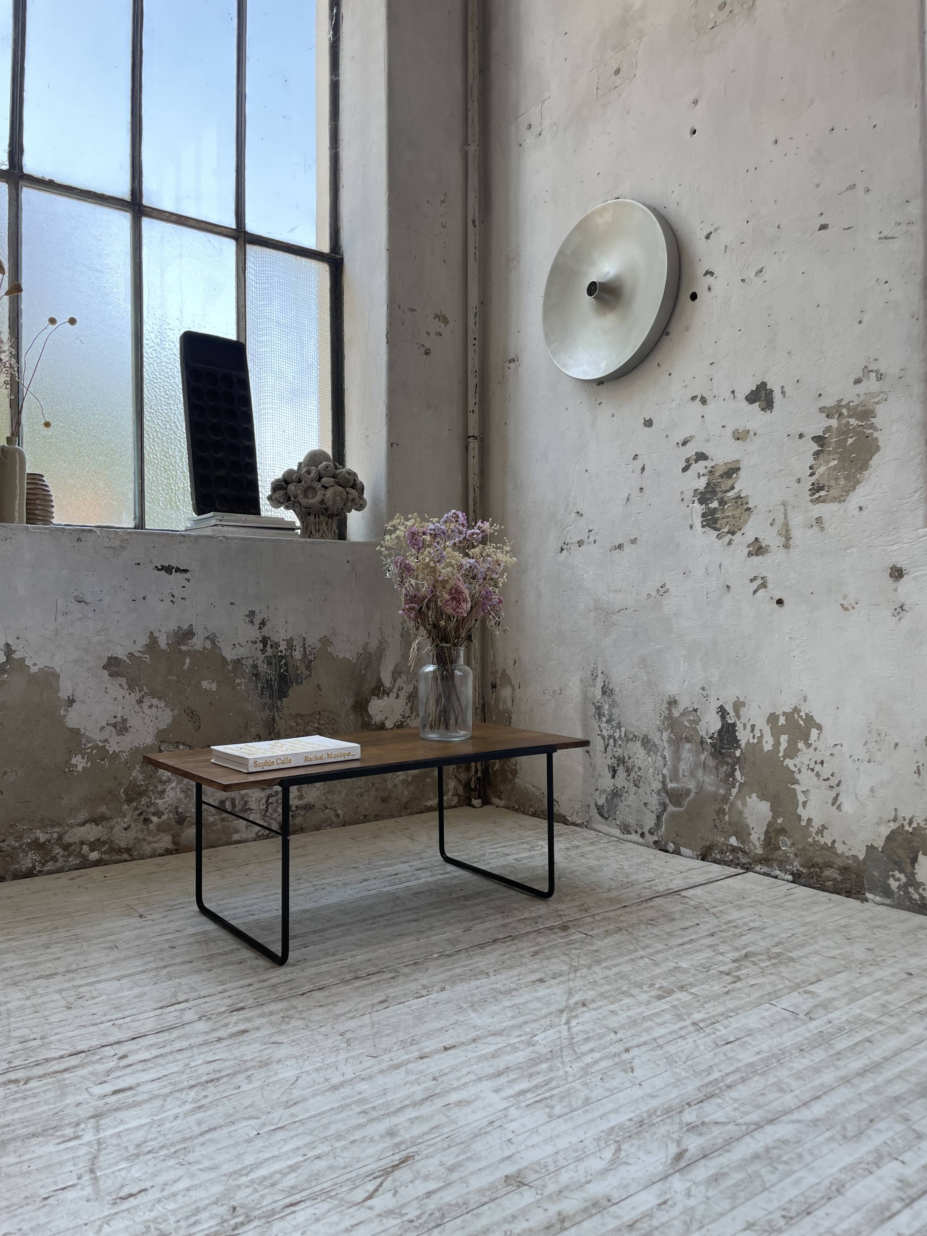 50s modernist oak coffee table