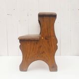 Wooden step stool vintage country decoration