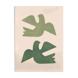 Painting on paper, abstract painting 30x40cm b207 signed eawy