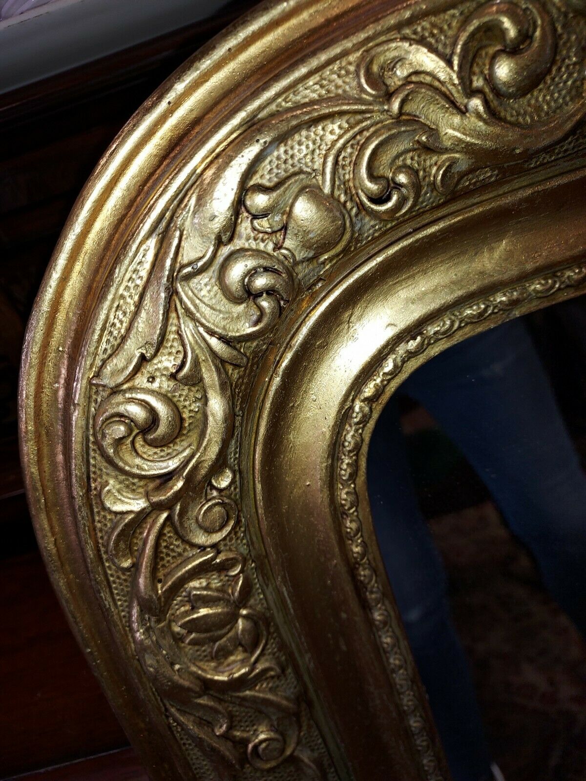 Gilded mirror Louis Philippe style  - 105x74cm