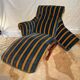 Dr Pascaud's Le Surrepos lounge chair, 1920s velvet chaise longue