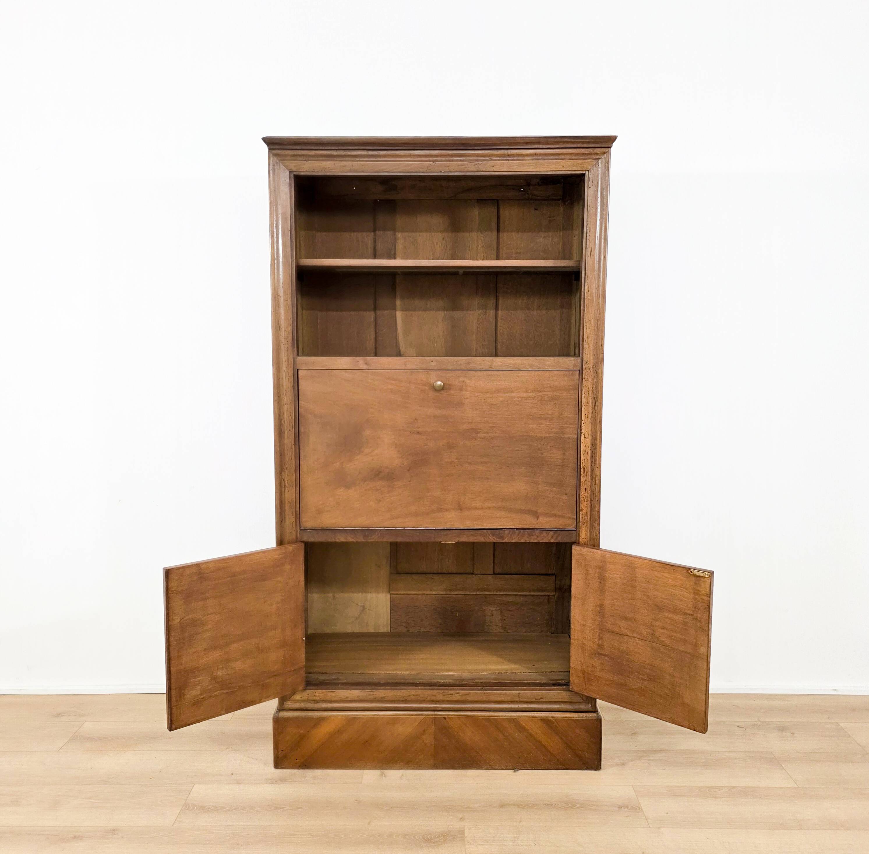 1950s solid wood secretary