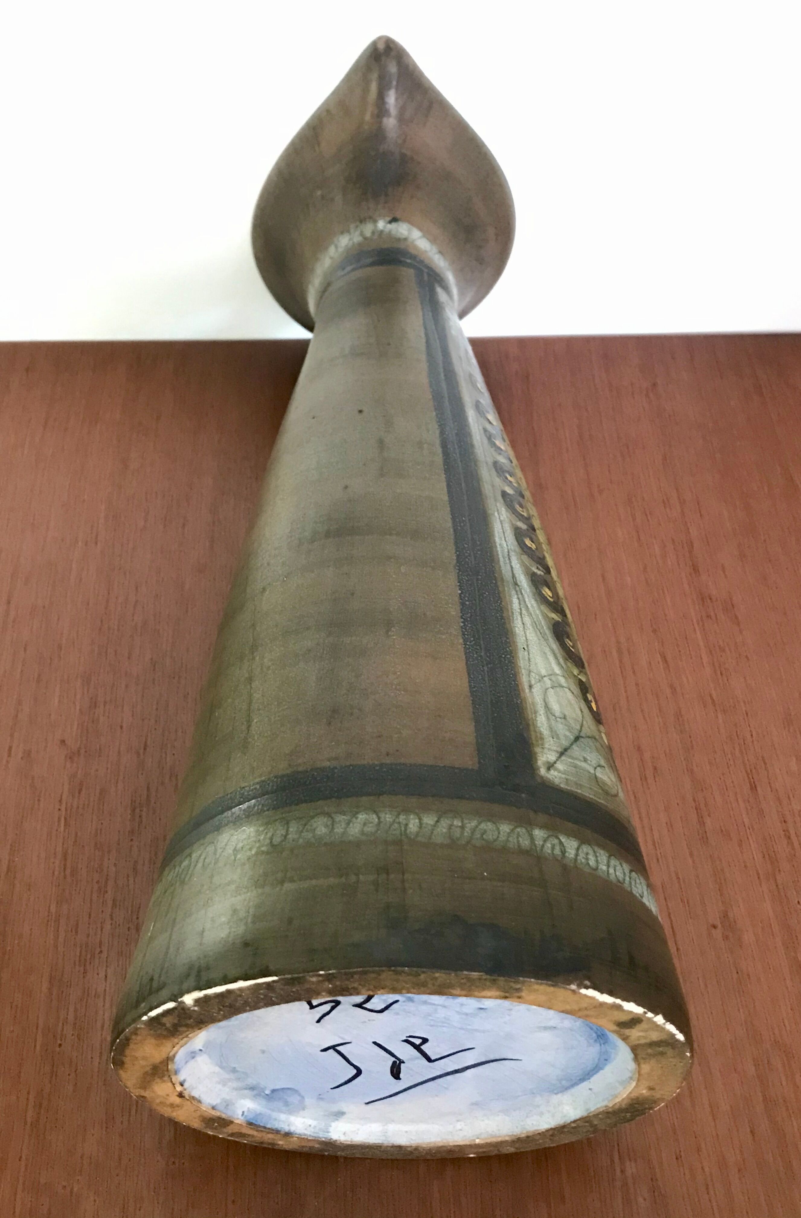 Ceramic pitcher signed Jean de Lespinasse, France 60s